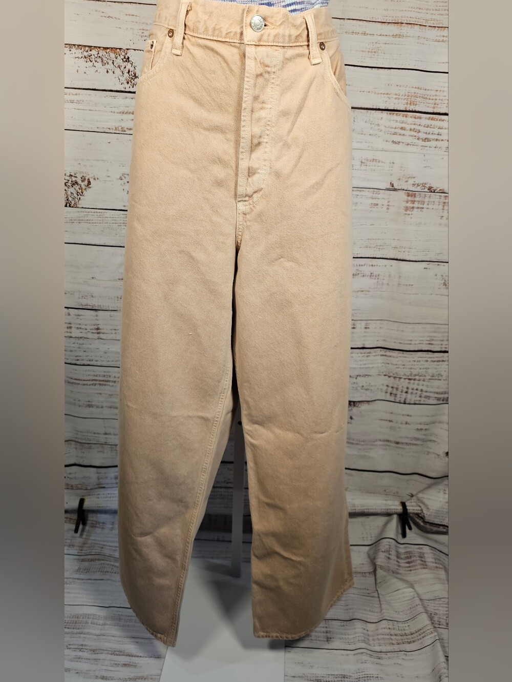 AGOLDE Low Slung Baggy Jeans Size 31 Pink Salt Wide Leg NWT